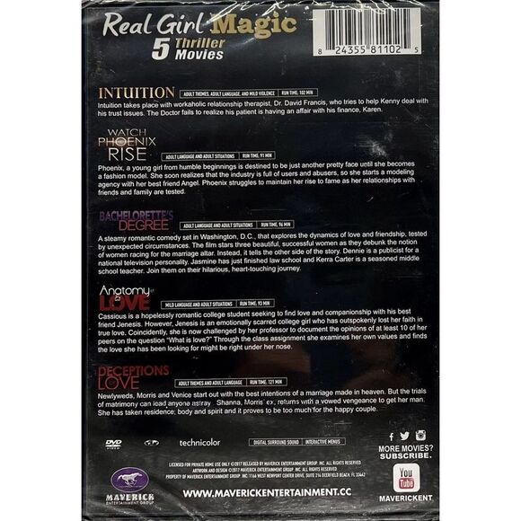 Real Girl Magic: 5 Thriller Movies DVD - Picture 3 of 3